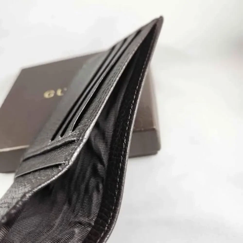 Gucci Bifold Wallet Dark Brown Canvas Monogram